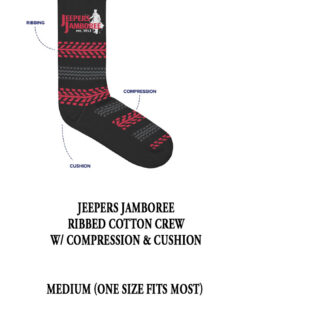 Jeepers Jamboree Black Tire Tread Socks