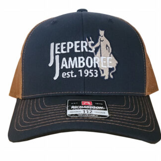 Jeepers Jamboree Navy & Copper Embroidered Hat