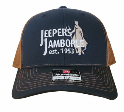 Jeepers Jamboree Navy & Copper Embroidered Hat