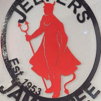 Red Devil Metal Sign