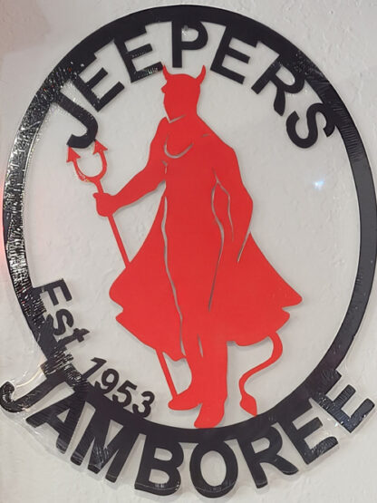 Red Devil Metal Sign
