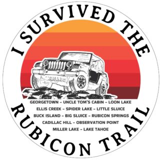 I Survived The Rubicon Trail Sticker