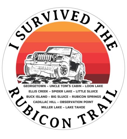 I Survived The Rubicon Trail Sticker
