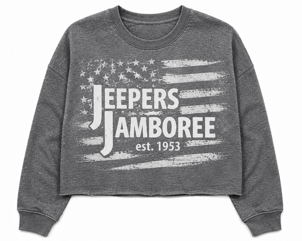 Ladies Jeepers Jamboree Cropped Hoodie
